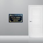 Beautiful Laser Engraved Black Granite Home Nameplate – Customizable1