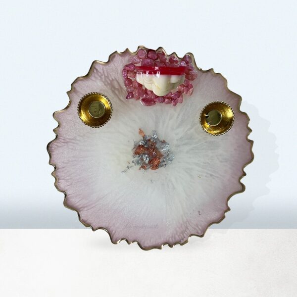 3D Ganesha Metallic Pooja Platter 1