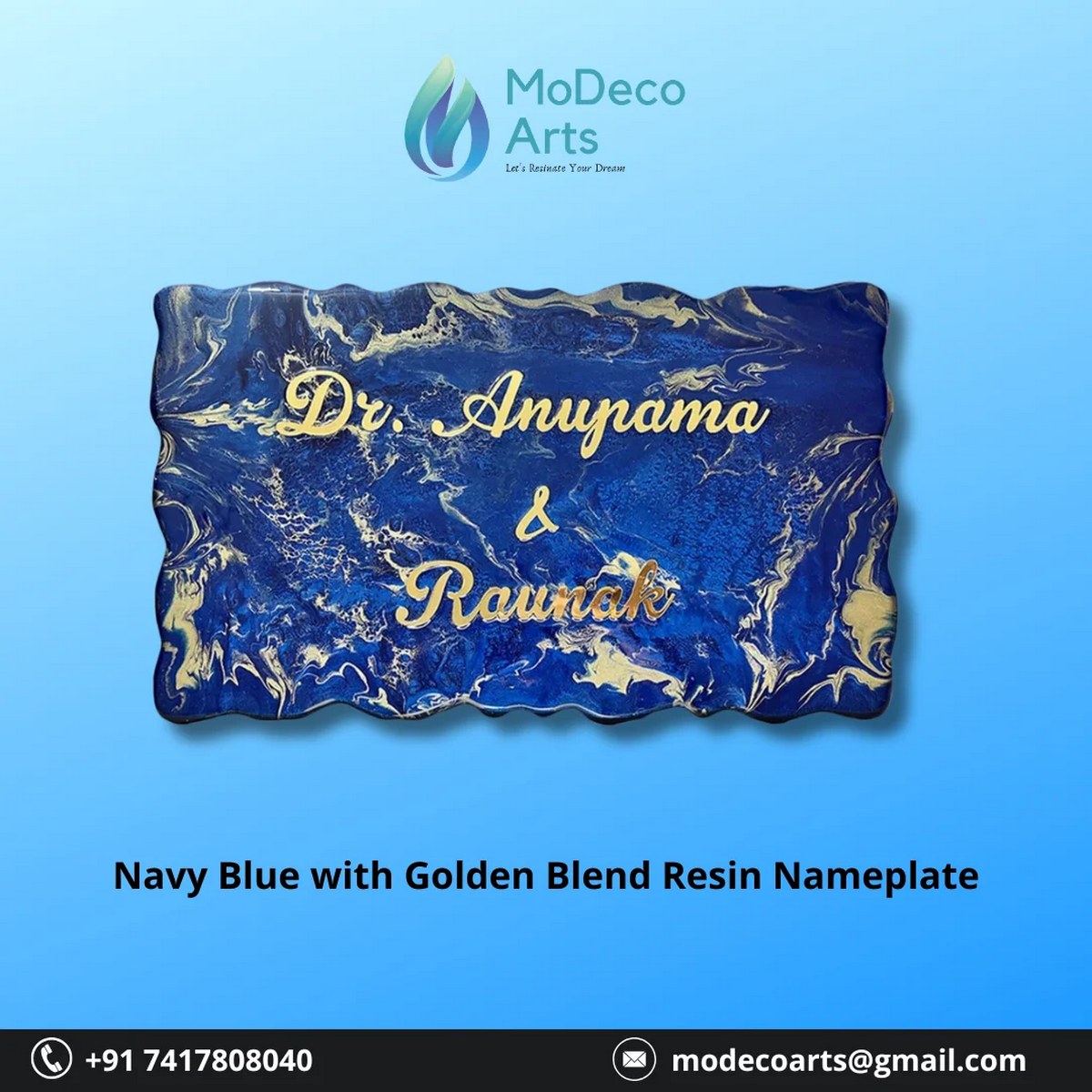 Transform Your Home Entrance with a Stunning Resin Nameplate from Modeco Arts