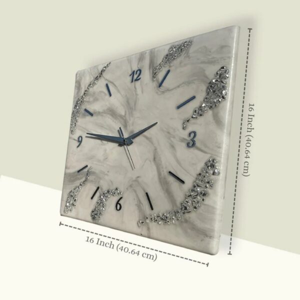 Crystals Resin Wall Clock 2