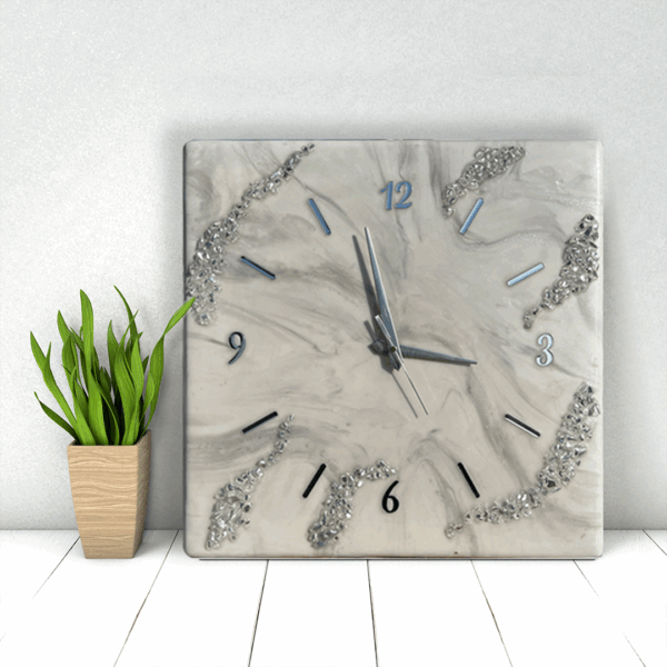 Wall Clock Handmade Clock Ocean Wall Clock Resin Wall Clock Epoxy Wall Clock Premium Wall Clock Royal Wall Clock