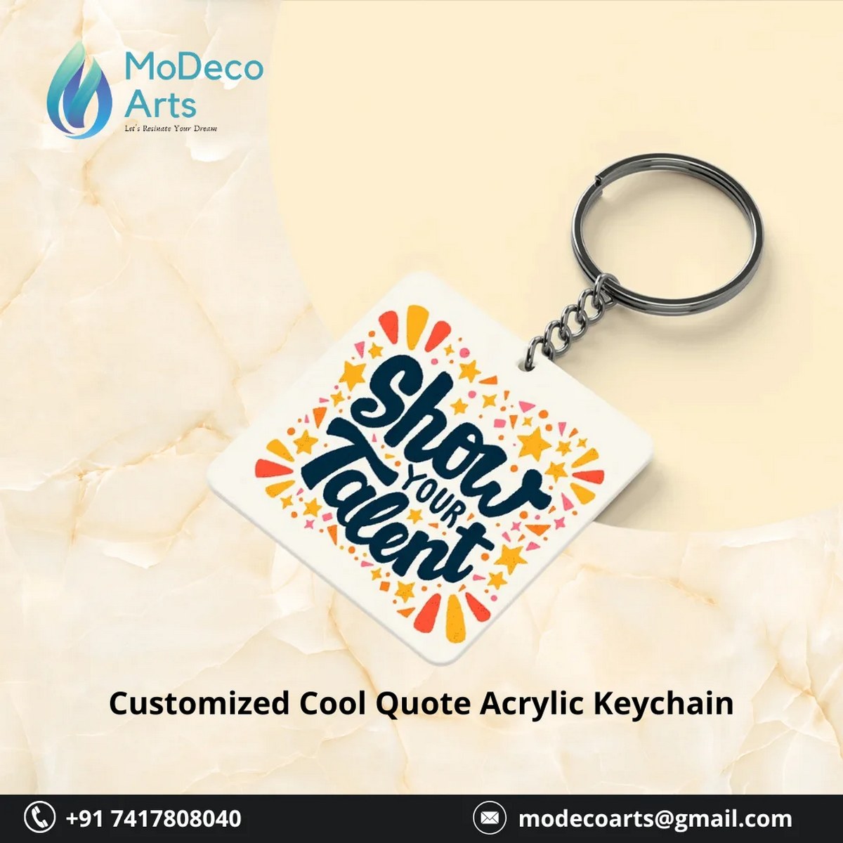 Personalized Quote Acrylic Keychain – Carry Your Inspiration Everywhere