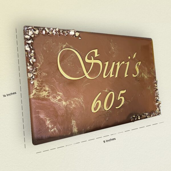 Samridhi Niwas Theme Resin Coated Nameplate 4