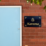 Ganesha Granite Stone Engraved House Name Plate 1