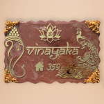 Resin Nameplate Epoxy Nameplate Ganesha Nameplate White Nameplate Premium Nameplate Trendy Nameplate Decorative Nameplate