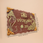 Resin Nameplate Epoxy Nameplate Ganesha Nameplate White Nameplate Premium Nameplate Trendy Nameplate Decorative Nameplate