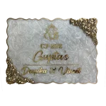Resin Nameplate Epoxy Nameplate Ganesha Nameplate Pearl White Nameplate Premium Nameplate Trendy Nameplate Decorative Nameplate