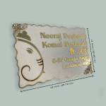 Resin Nameplate Epoxy Nameplate Ganesha Nameplate White Nameplate Premium Nameplate Trendy Nameplate Decorative Nameplate