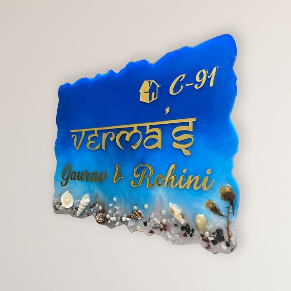 Ocean Inspired Theme Vermas Resin Casting Nameplate 2 2