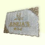 14Jai Guru Ji Extra Swirl Design Resin Nameplate Decor 3 3