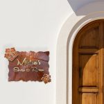 Anemone Floral Design Nameplate