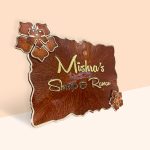 Anemone Floral Design Nameplate 2