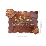 Anemone Floral Design Nameplate 3