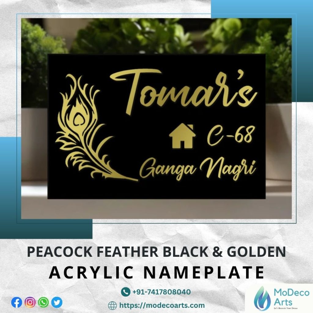 Golden Acrylic Name Plates