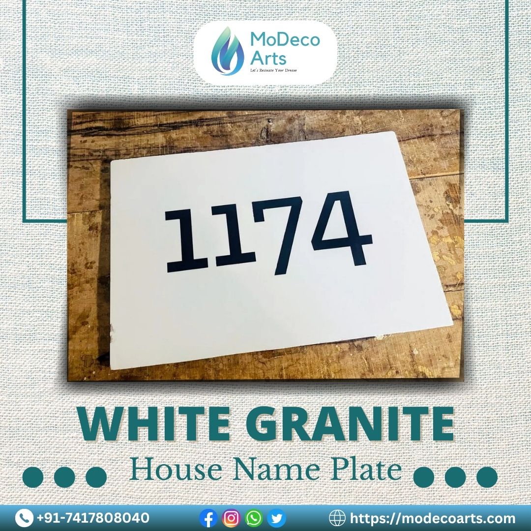 Granite House Number Plate