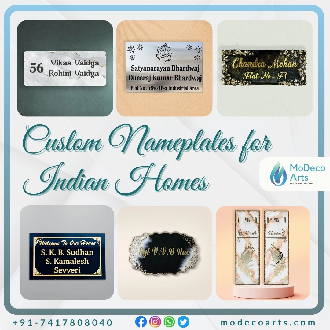 Nameplates in India Crafting Identity, Elegance & Local Pride with Modeco Arts