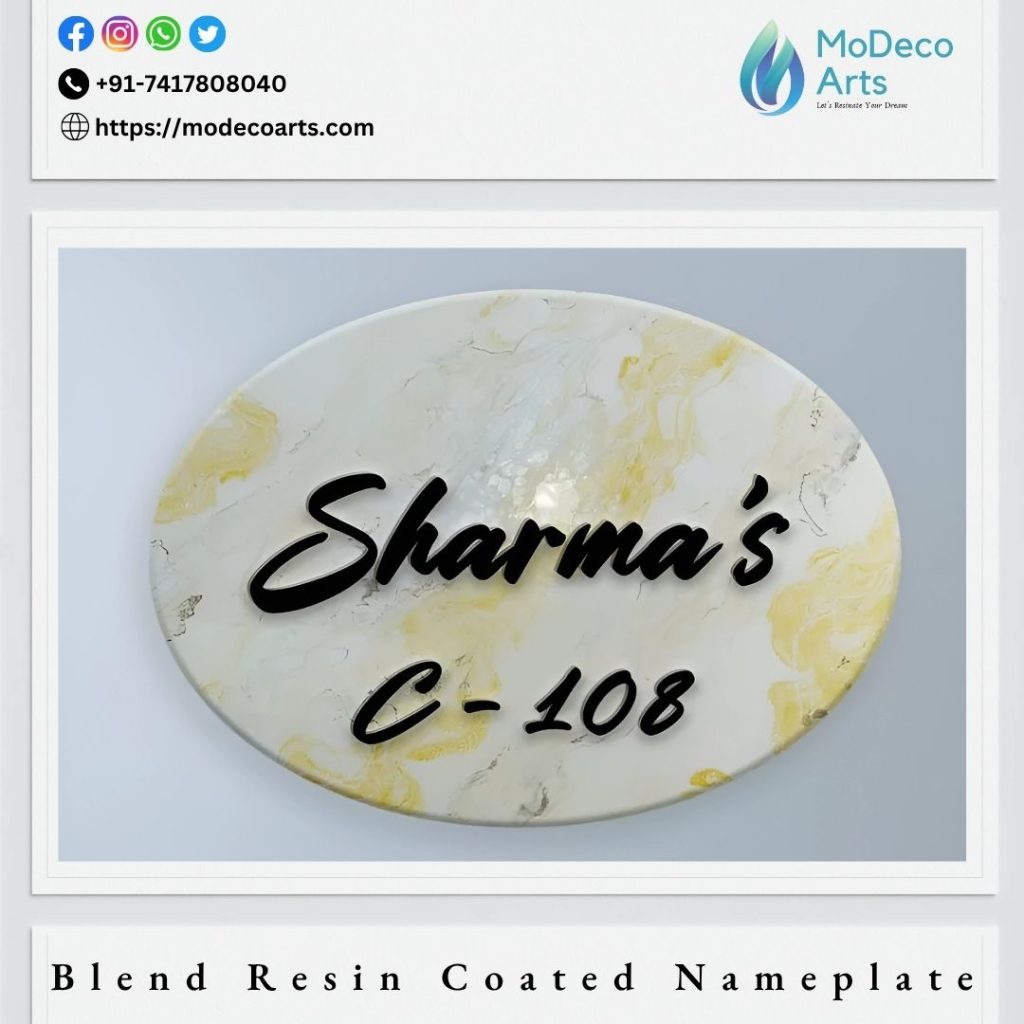 Resin Coated Nameplate