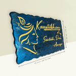 Shree Krishna Blue Metallic Resin Coated Nameplate 2