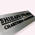 Stainless Steel Desk Nameplate 2