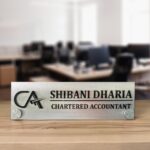 Stainless Steel Desk Nameplate 4