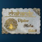 Swirl Design Resin Nameplate