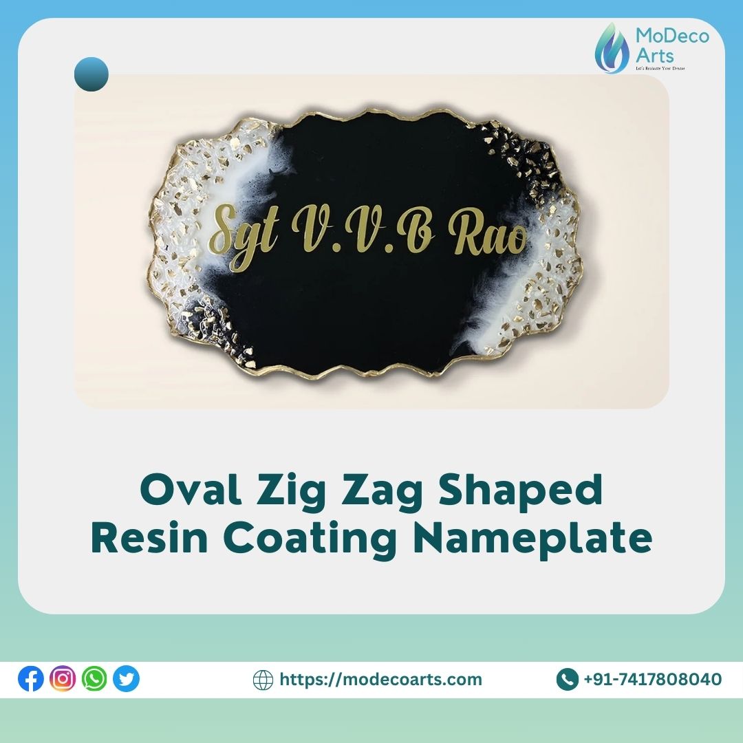 ZigZag Shaped Resin Nameplate