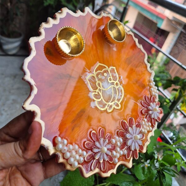 3D Flower Pooja Thali