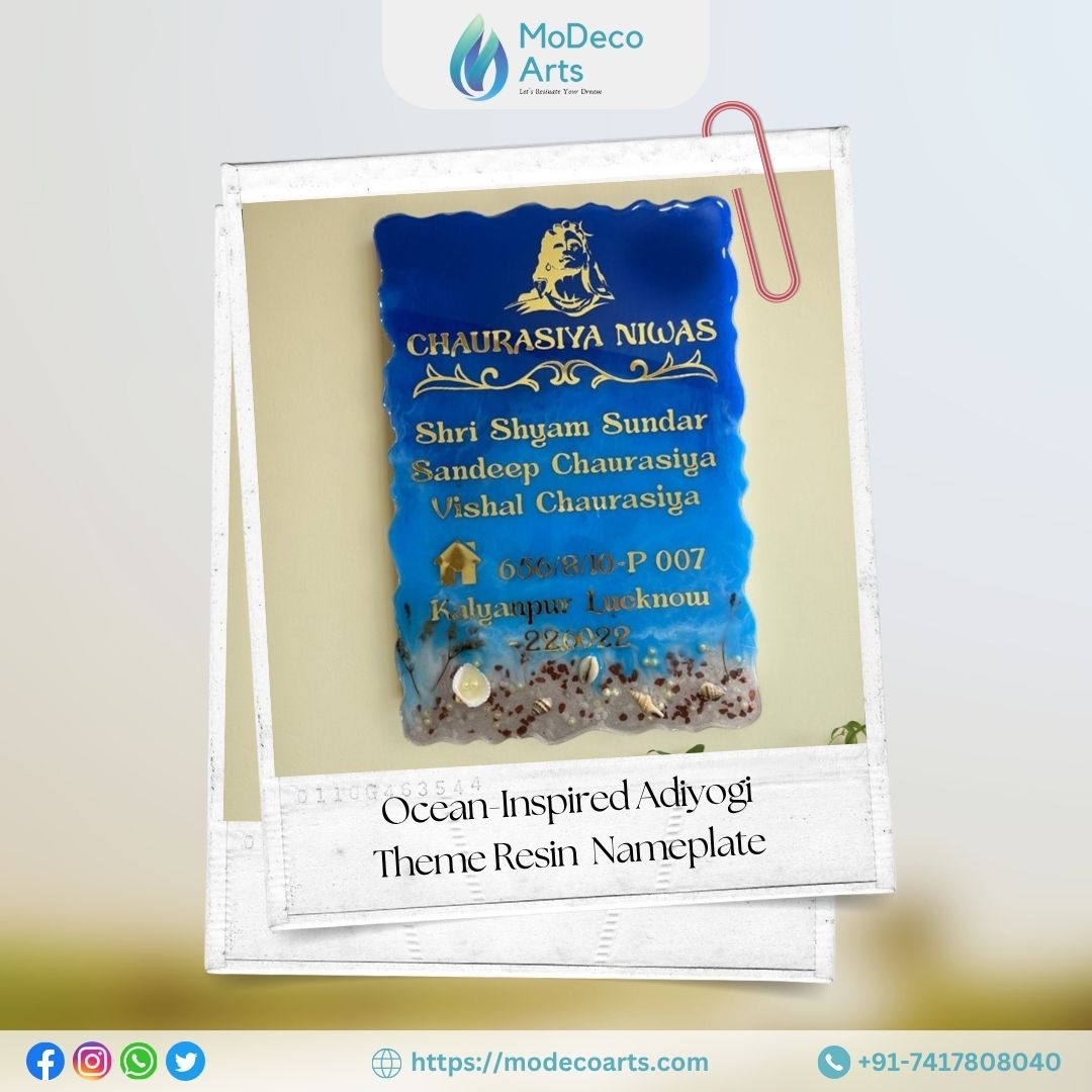 Adiyogi Resin Casting Nameplate