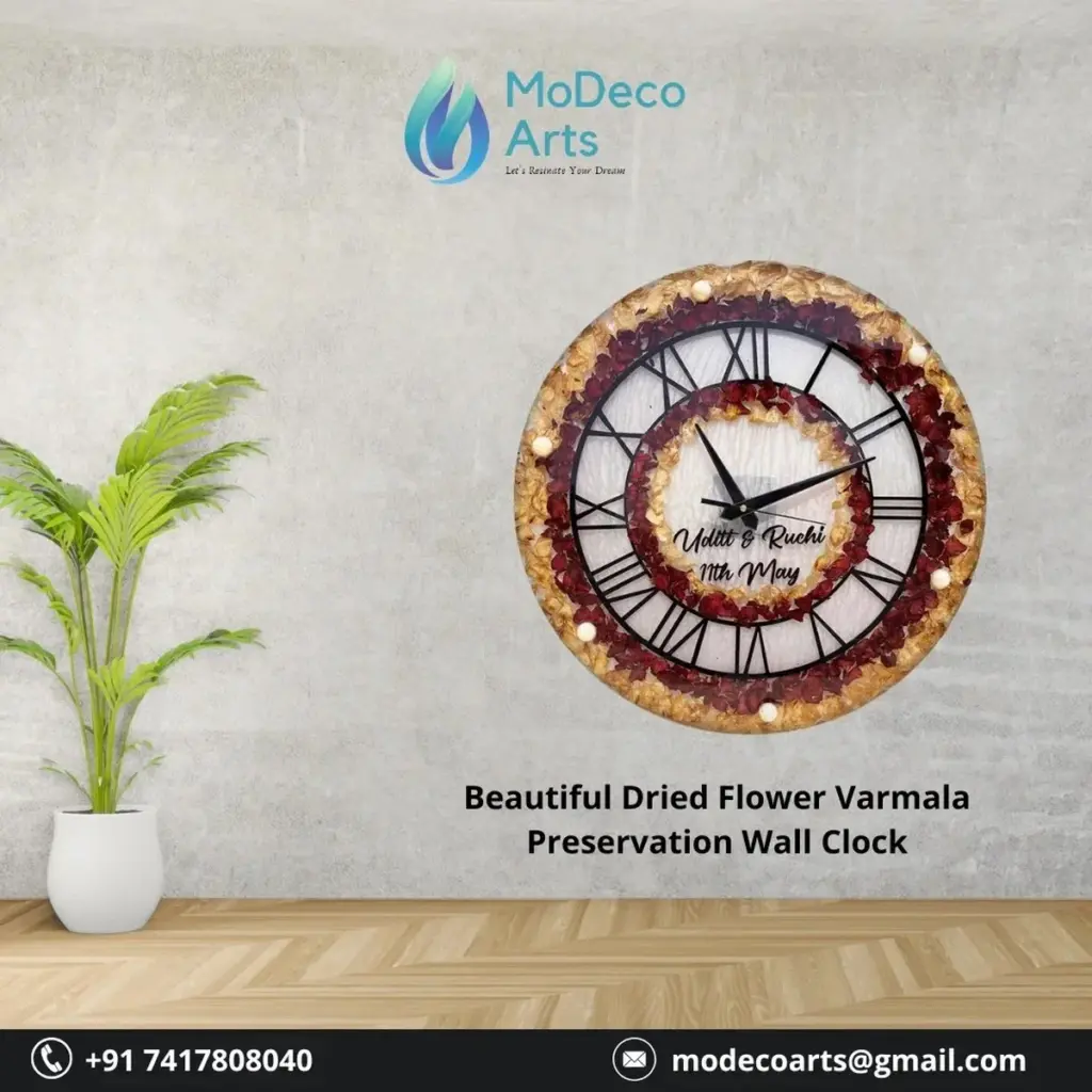 Celebrate Love Memories with a Timeless Varmala Wall Clock 1
