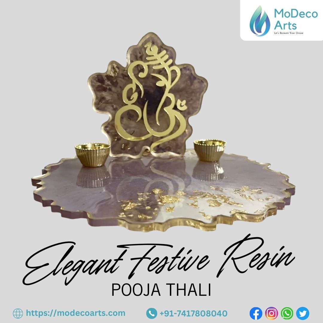 Festive Resin Pooja Thali