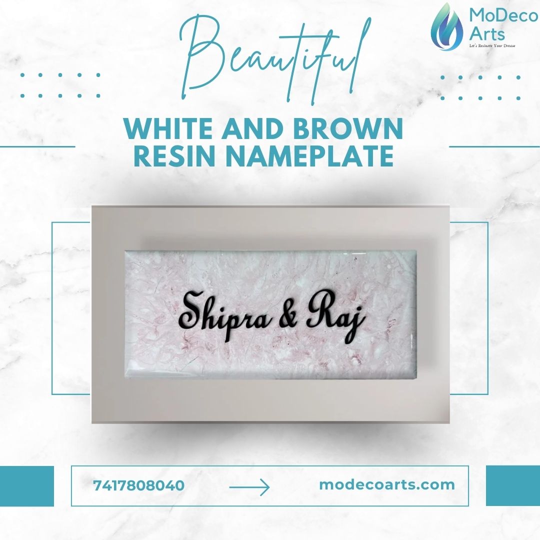Marble Textured Resin Nameplate