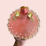 Metallic Pink Pooja Thali 2