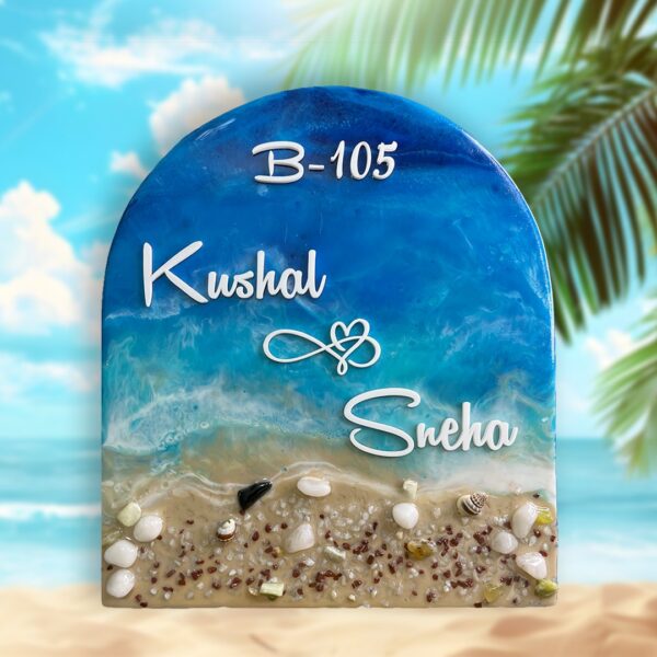 Resin Nameplate for Couples 7