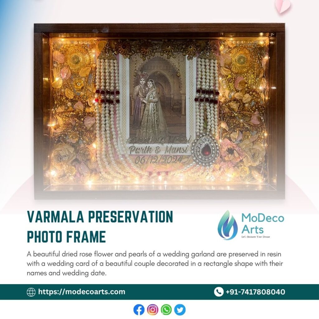 Resin Varmala Preservation Photoframe