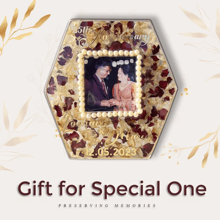 Varmala Preservation Hexagon Photoframe in Resin 3 768x768