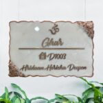 rose gold resin nameplate. 3
