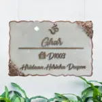 rose gold resin nameplate. 3