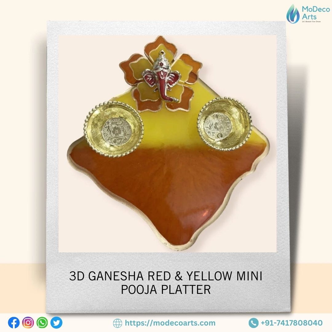3D Ganesha Pooja Platter