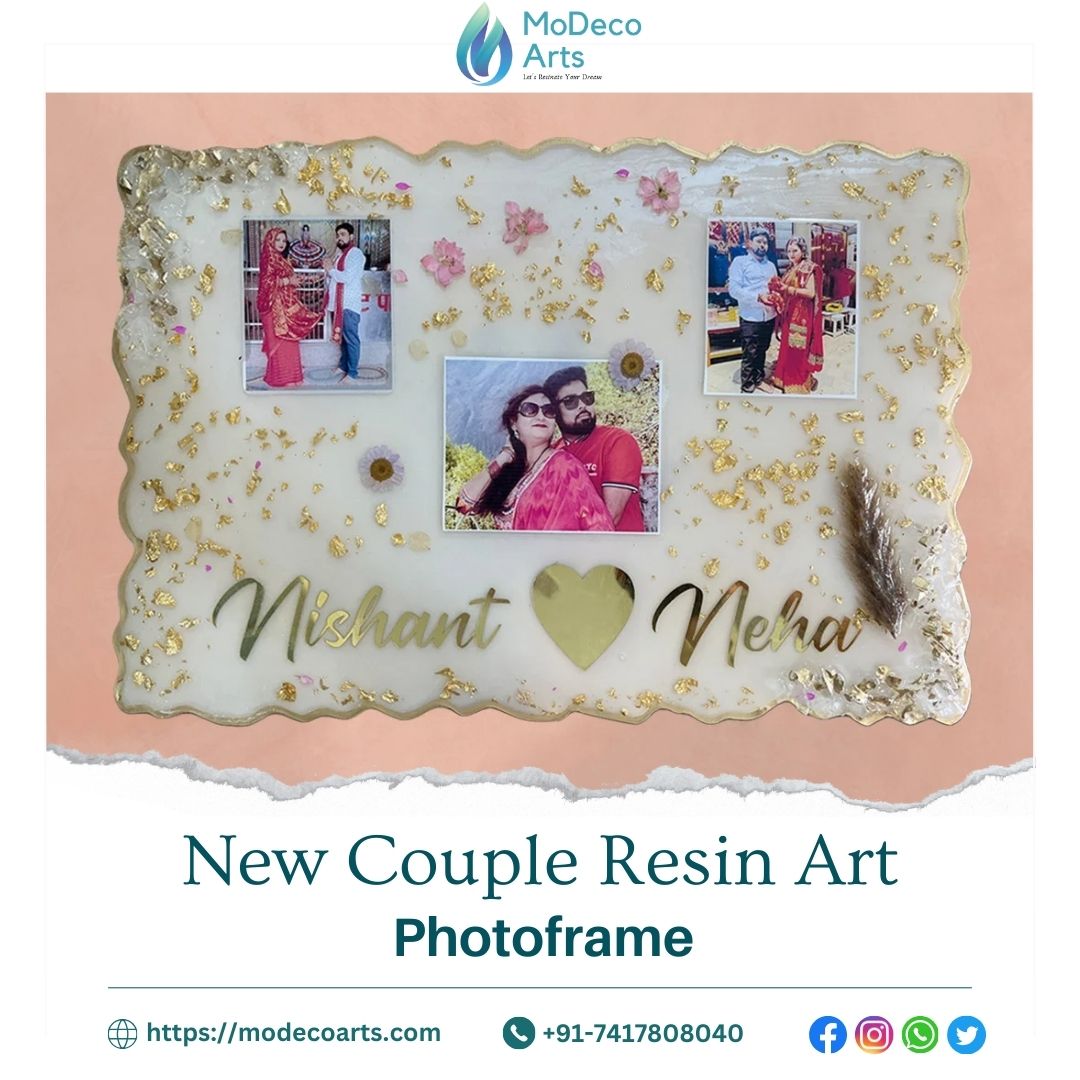 Couple Resin Art Photoframe