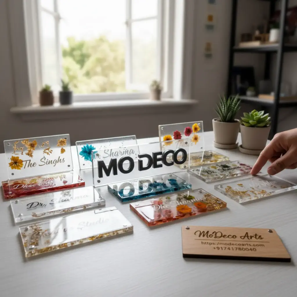 3D Acrylic Name Plate Shop Custom Premium Nameplates by MoDeco Arts