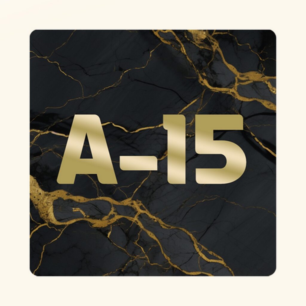 Black and Golden Marble UV Print Textured Acrylic Numberplate