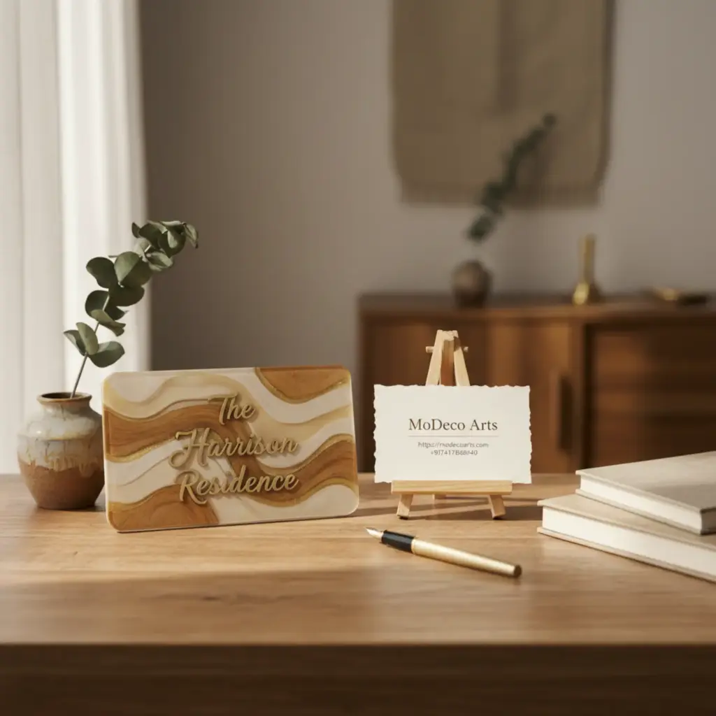 Creative Resin Nameplate Gift Ideas by MoDeco Arts for Unique and Personalized Decor