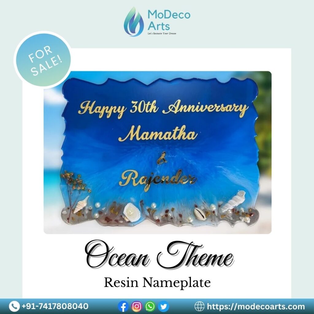 Ocean Theme Resin Art