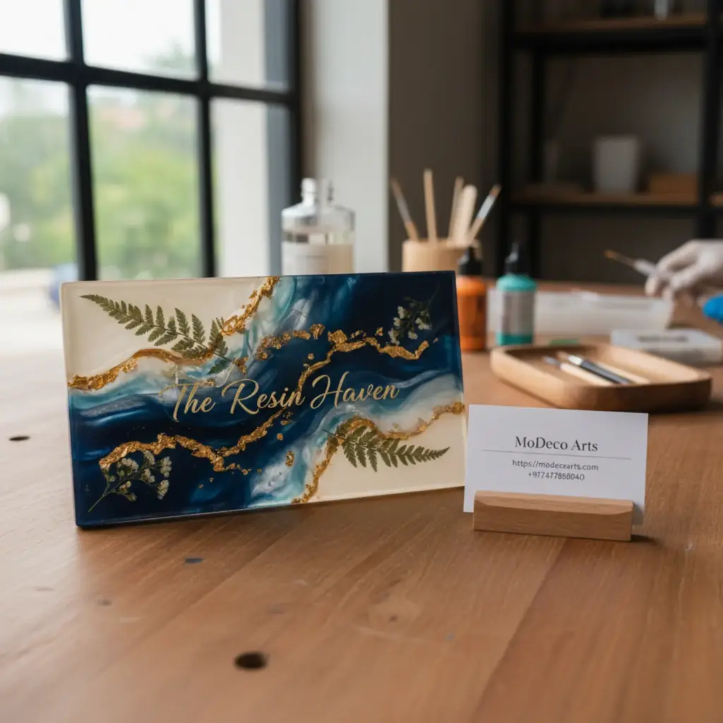 Resin Wall Nameplates by MoDeco Arts Premium Personalized Handmade Decor