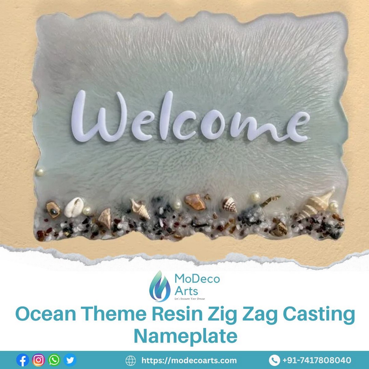 Zig Zag Casting Nameplate