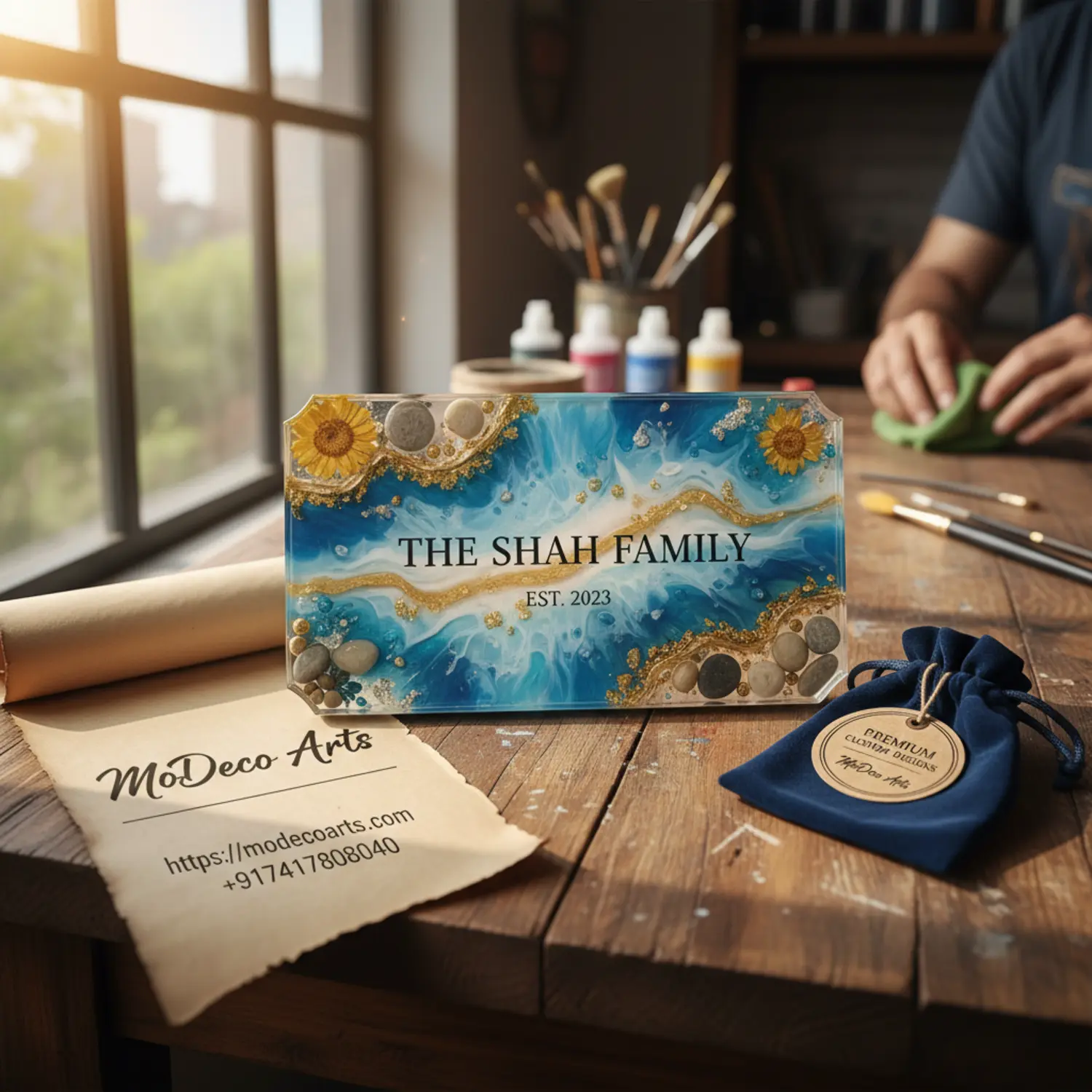 Resin Family Nameplate