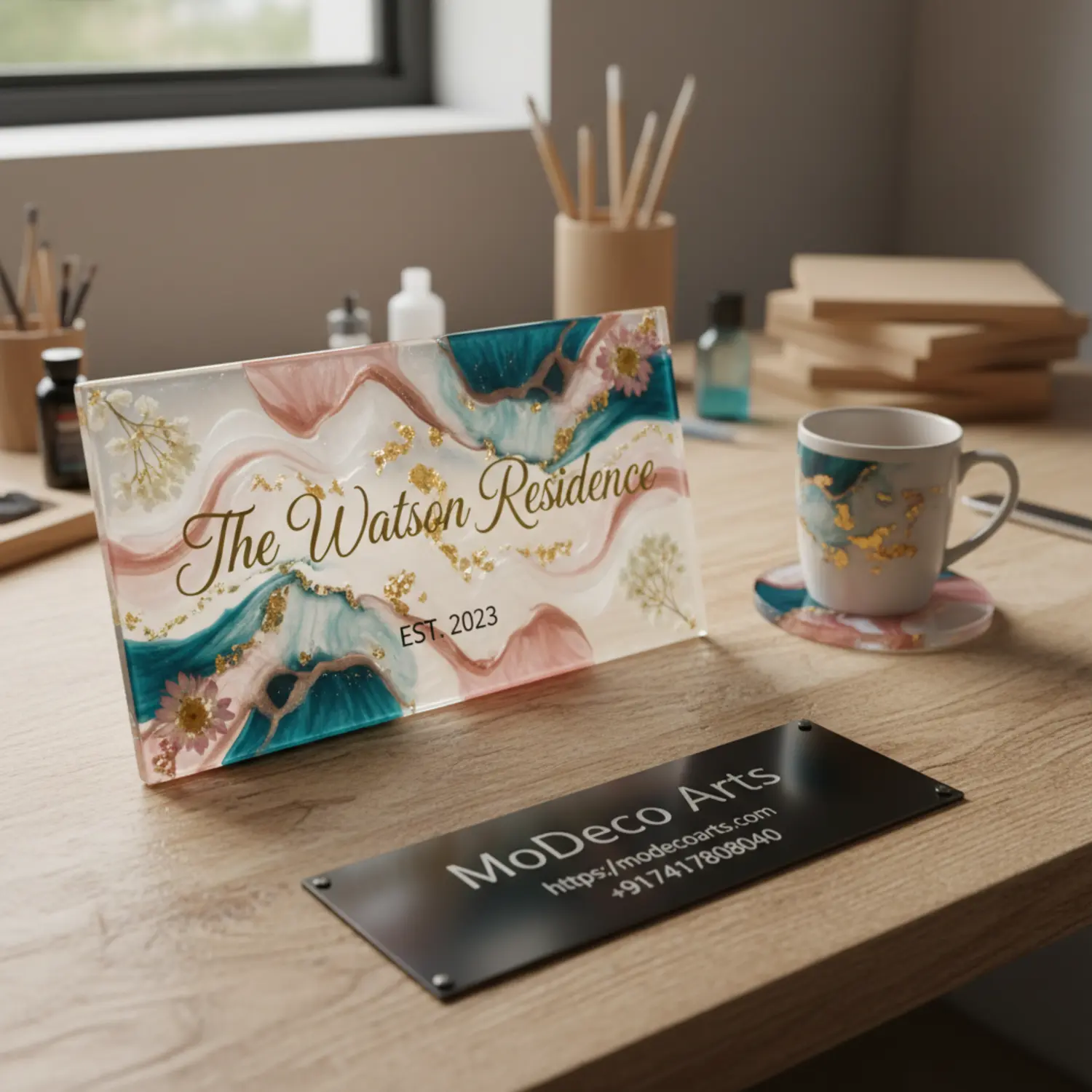 Resin Home Decor Nameplates