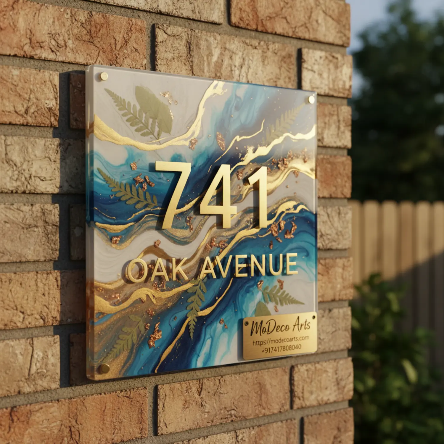 resin house sign premium