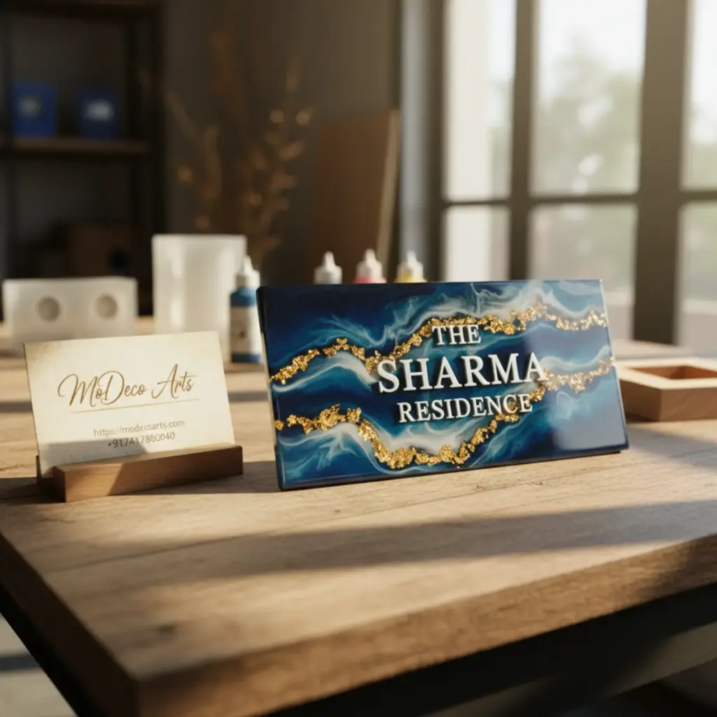 resin nameplate for home