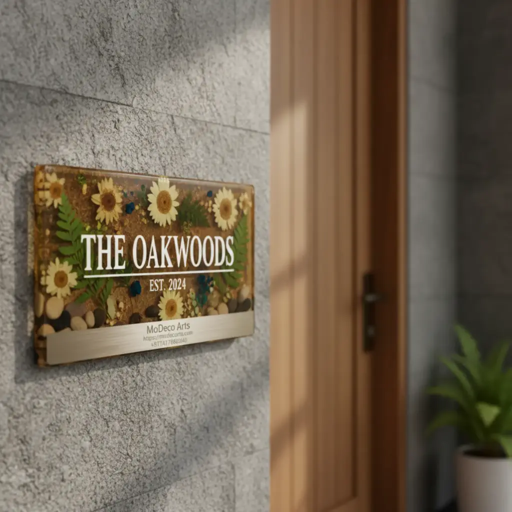 resin house nameplate custom style